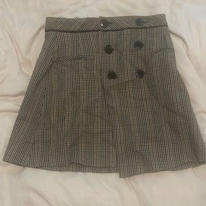 Zara plaid skirt